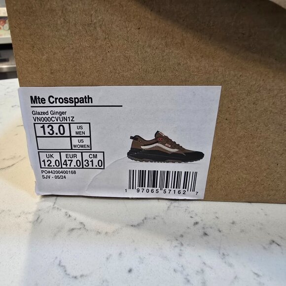 VANS Crosspath MTE Glazed Ginger VN000CVUN1Z MENS SIZE 13 SHOES HIKING TRAIL NEW - Picture 9 of 16